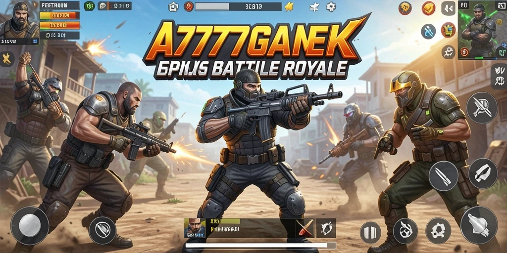 Aksi seru dalam pertempuran Battle Royale A777GAME.