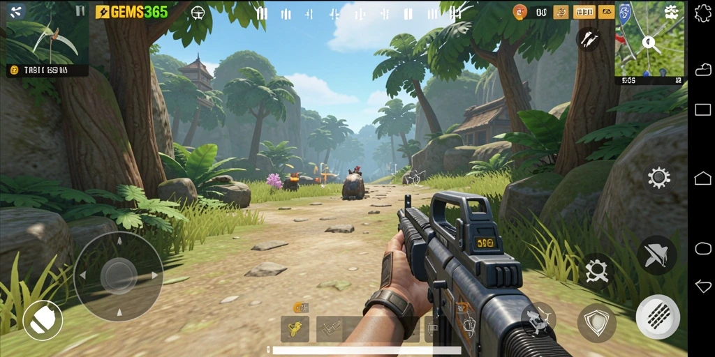 Tampilan gameplay GEMS365 yang mengasyikkan dan penuh aksi.
