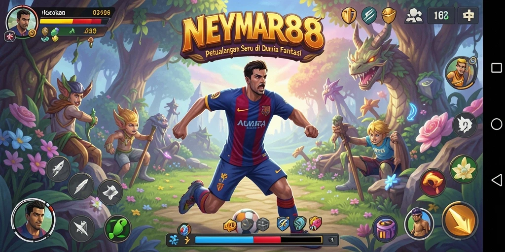 Tampilkan momen mendebarkan dalam permainan petualangan NEYMAR88.
