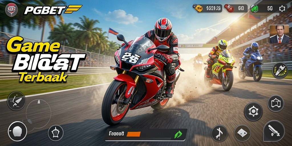 Gameplay PGBET yang mendebarkan dalam balapan motor.