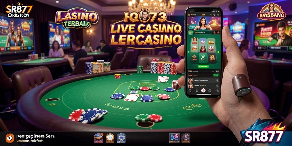Tampilan gameplay Live Casino SR877 dengan dealer profesional.
